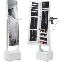 Storage Mirror Full Length LED  - White - thumbnail 1