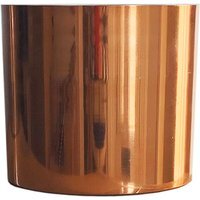Leaf Metal Planter Plant Pot Rustic Finish - Bronze
