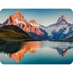 Fantastic Evening Panorama Of Bachalp Lake Blanket - Blue - thumbnail 2