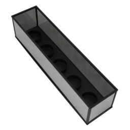 Noir Metal Tealight Holder - Black - thumbnail 3