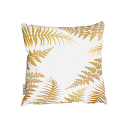 Gold Fern Outdoor Cushion - Yellow / 60cm - thumbnail 2