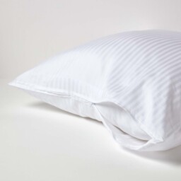 330 Thread Count Egyptian Cotton Housewife Pillowcase - White / 80cm - thumbnail 3