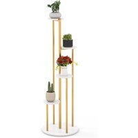 Indoor Metal Plant Stand - White