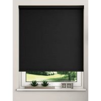 Thermal Blackout Roller Blinds - Black / 90cm