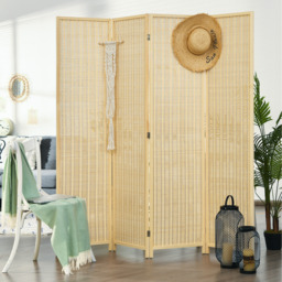 4 Panel Room Divider Screen - Natural - thumbnail 5