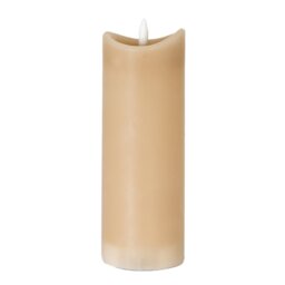 Luxe Collection Melted LED Candle Flameless, Realistic Glow - Taupe - thumbnail 2