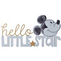 Disney Mickey Hello Little Star Mantle Plaque Blue - Blue - thumbnail 1