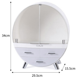 Makeup Organiser with Legs - Grey / 34cm - thumbnail 3