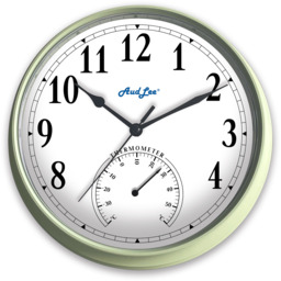 Tub Wall Clock with Thermometer - Pastel Green - thumbnail 3