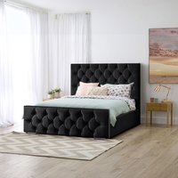 chesterfield Bed Frame - Grey / King
