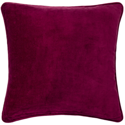 Chedworth Piped Velvet Cushion - Golden / Polyester - thumbnail 3