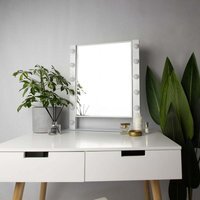 Mae Hollywood Vanity Mirror with LED Lights - Silver - image 1
