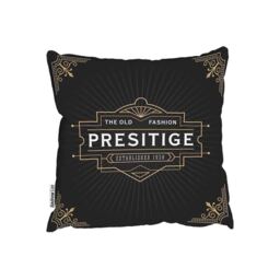 Art Deco Old Fashioned Prestige Outdoor Cushion - Black / 60cm - thumbnail 2