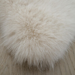 Luxury Faux Fox Fur Rug - Cloud - thumbnail 2