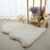 Luxury Faux Fox Fur Rug - Cloud - thumbnail 1