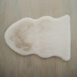 Luxury Faux Fox Fur Rug - Cloud - thumbnail 3