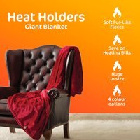 Extra Soft Fleece Thermal Giant Blanket - 270cm X 240cm - Purple