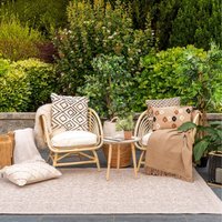 Beige Vintage Outdoor Rug - Rubus - Beige / 170cm