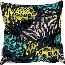 Botanical Animal print Outdoor Cushion - Green / 60cm - thumbnail 2