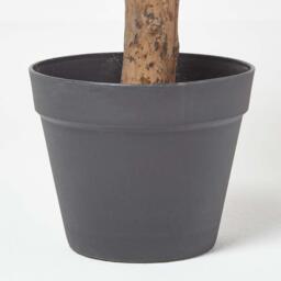 Homescapes Cream Artificial Peony Tree in Black Pot, 100 cm Tall - Cream - thumbnail 3