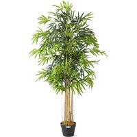Artificial Bamboo Plant in Pot - Green / 150cm