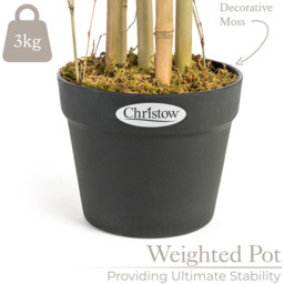 Artificial Bamboo Plant in Pot - Green / 150cm - thumbnail 4