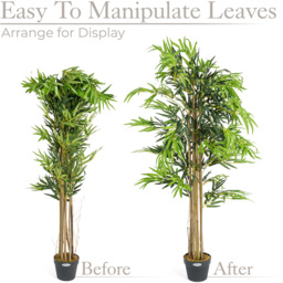 Artificial Bamboo Plant in Pot - Green / 150cm - thumbnail 5