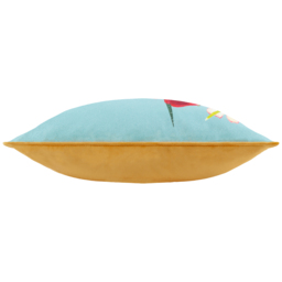 Marais Bird Meadow Printed Chenille Cushion - Multicolour / Polyester - thumbnail 3