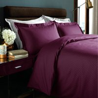 Duvet Cover Sets Micro Check - Plum / King