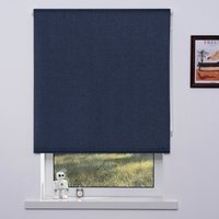 Blackout Textured Blind - Dark Blue / 120cm - image 1