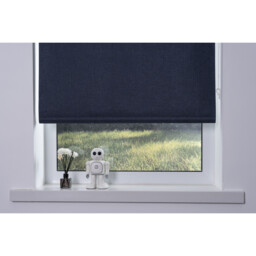 Blackout Textured Blind - Dark Blue / 120cm - thumbnail 4