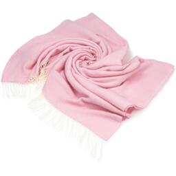 100 Acrylic Throw - 150cm x 125cm - Pink - thumbnail 2