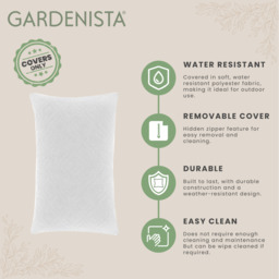Water Resistant Pinsonic Pillows Cover Kids Cot Bed Cushion Cover  - White / 45cm - thumbnail 2