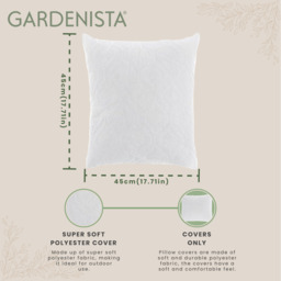 Water Resistant Pinsonic Pillows Cover Kids Cot Bed Cushion Cover  - White / 45cm - thumbnail 3
