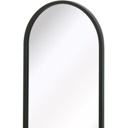 MirrorOutlet The Arcus Metal Framed Arched Wall Mirror - Black / 40cm - thumbnail 3