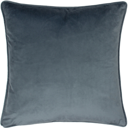 Wild Garden Posies Velvet Piped Cushion - Multicolour / Feather - thumbnail 2
