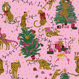 Purfect Christmas Duvet Cover Set - Pink/Lilac / Single - thumbnail 2