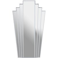 Trosa Medium Black Wall Mirror with Gold Edge - Clear