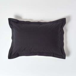200 Thread Count Egyptian Cotton Oxford Pillowcase - Black - thumbnail 2