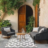 Chevron Outdoor Breeze Rug - Grey
