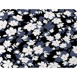 White Black  Purple Flowers Blanket - Purple - thumbnail 2