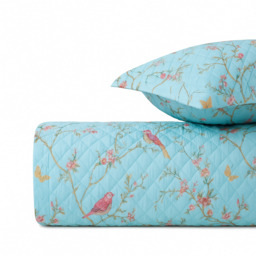 Washable 2.5 Tog Quilt and Pillowcase Set - Blue / Double - thumbnail 2
