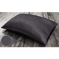 Textured Woven Lounging Cushion with Tailor Joint and Non-Slip Base - Charcoal / 120cm - thumbnail 1