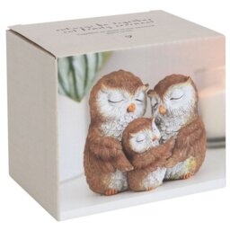 Together as Three Owl Family Ornament - Brown - thumbnail 4