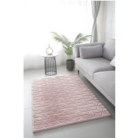 Geo Faux Fur Rug - Blossom - image 1