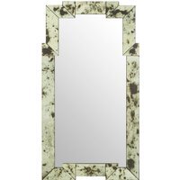 Avento Oval Shelved Gold Wall Mirror - Silver