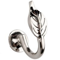 Leaf Curtain Hold Backs - Satin Silver