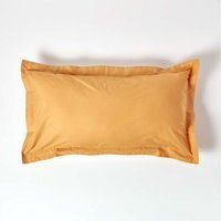 200 Thread Count Egyptian Cotton Oxford King Size Pillowcase - Mustard