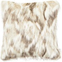Bosie Lamina Natural Fur Square Fur Cushion - White