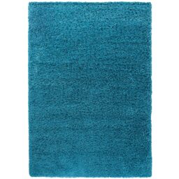 Desire Rugs Plain Living Room Fluffy Shaggy Area Rugs - Teal / 60x110 - thumbnail 4